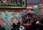 پیکر مطهر امام شهید وارد ضریح شش گوشه سیدالشهدا (ع) شد