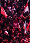 تشییع پیکر  قائد شهید امت در کربلا معلی