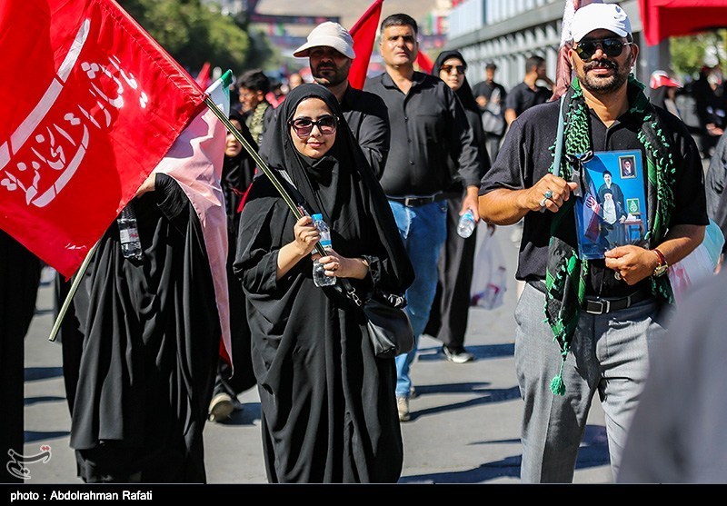  تشييع الامام الخامنئي ,  مراسم وداع القائد الشهيد للثورة , مشهد المقدسة , 