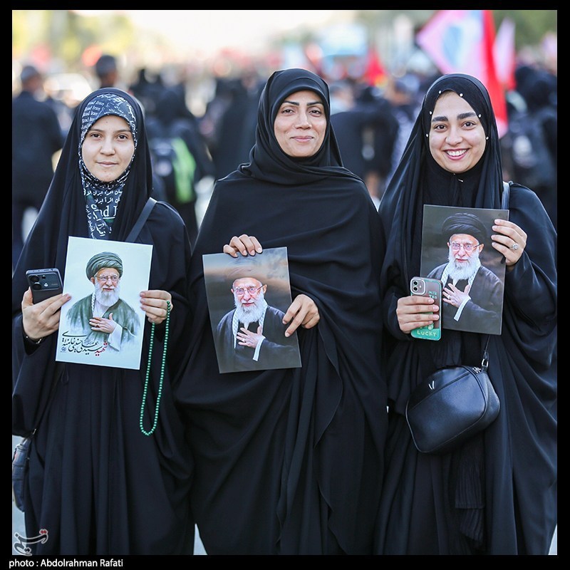  تشييع الامام الخامنئي ,  مراسم وداع القائد الشهيد للثورة , مشهد المقدسة , 