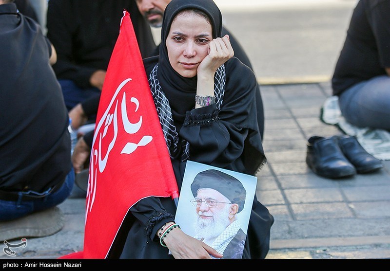  تشييع الامام الخامنئي ,  مراسم وداع القائد الشهيد للثورة , مشهد المقدسة , 