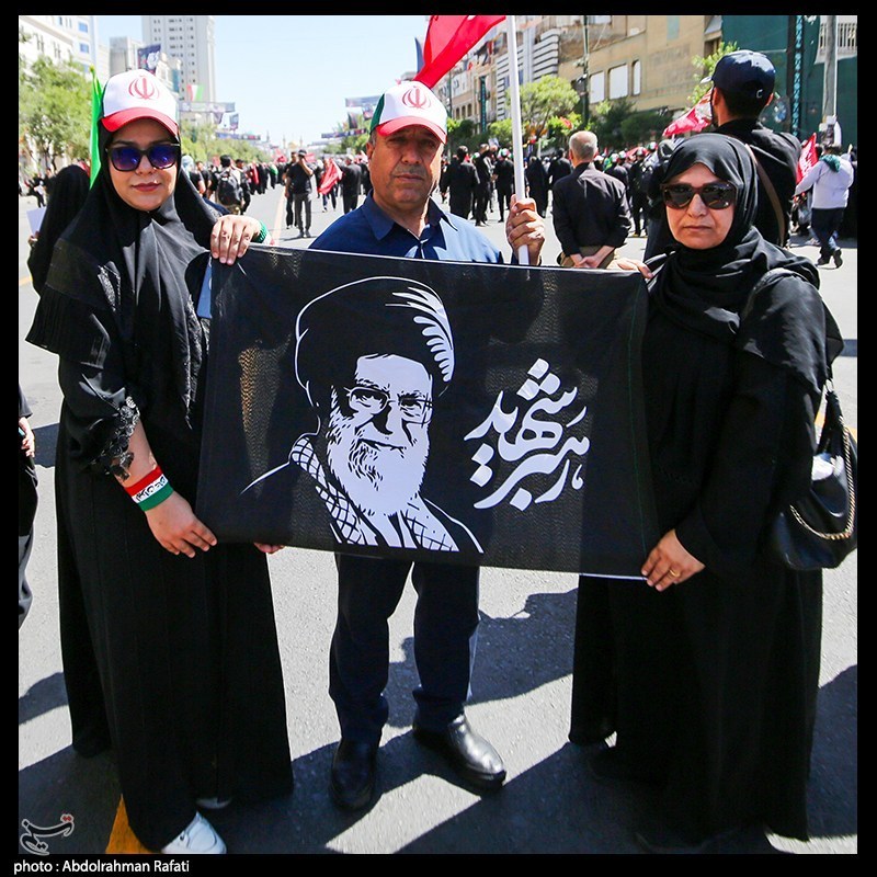  تشييع الامام الخامنئي ,  مراسم وداع القائد الشهيد للثورة , مشهد المقدسة , 