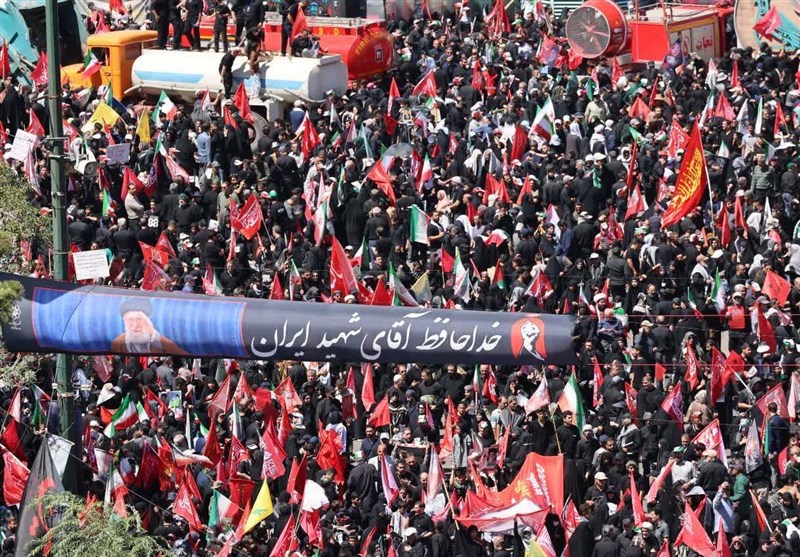 تشييع الامام الخامنئي , مراسم وداع القائد الشهيد للثورة , مشهد المقدسة ,