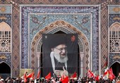 اقامه نماز بر پیکر مطهر «قائد شهید امت» در صحن پیامبر اعظم (ص)