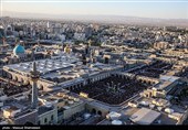 Аэросъёмка торжественных похорон мученика-лидера Ирана в городе Мешхед