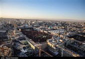 Аэросъёмка торжественных похорон мученика-лидера Ирана в городе Мешхед