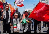 پیش از آغاز مراسم تشییع پیکر مطهر آقای شهید ایران - مشهد