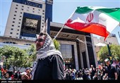 پیش از آغاز مراسم تشییع پیکر مطهر آقای شهید ایران - مشهد