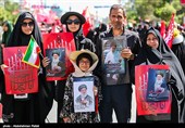 پیش از آغاز مراسم تشییع پیکر مطهر آقای شهید ایران - مشهد