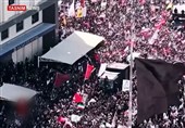 الحشد الشعبی یشید بـ «الملحمة التاریخیة» فی تشییع الشهید القائد