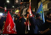 مراسم وداع با پیکر شهید یوسف محمدی در زنجان