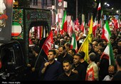 مراسم وداع با پیکر شهید یوسف محمدی در زنجان