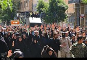 مراسم تشییع پیکر شهید یوسف محمدی- زنجان