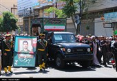 مراسم تشییع پیکر شهید یوسف محمدی- زنجان