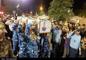 بیرجند؛ اجتماع مردمی و بدرقه شهید علیرضا بالیده