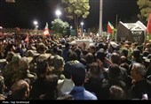 بیرجند؛ اجتماع مردمی و بدرقه شهید علیرضا بالیده