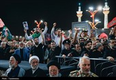 سومین شب مراسم بزرگداشت رهبر شهید انقلاب در حرم رضوی