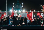 سومین شب مراسم بزرگداشت رهبر شهید انقلاب در حرم رضوی