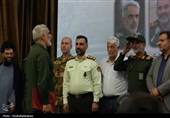 مراسم تکریم و معارفه فرمانده جدید ناحیه مقاومت بسیج کاشان برگزار شد