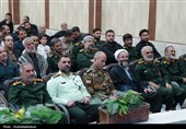 مراسم تکریم و معارفه فرمانده جدید ناحیه مقاومت بسیج کاشان برگزار شد