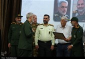 مراسم تکریم و معارفه فرمانده جدید ناحیه مقاومت بسیج کاشان برگزار شد