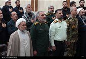 مراسم تکریم و معارفه فرمانده جدید ناحیه مقاومت بسیج کاشان برگزار شد