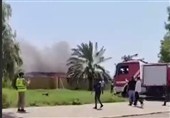 آتش‌سوزی در فرودگاه بین‌المللی بصره