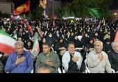 تجدید بیعت بوشهری‌ها با آرمان‌های انقلاب در تداوم اجتماع شبانه