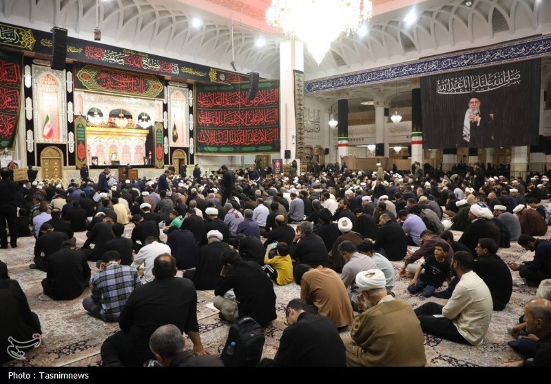 بزرگداشت رهبر شهید انقلاب از سوی آیتالله مکارم شیرازی برگزار شد+ عکس آیت الله مکارم شیرازی , رهبر انقلاب , شهید امام خامنه ای (ره) , حضرت معصومه (س) ,