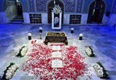لحظاتی از مراسم هفتمین شب خاکسپاری امام شهید انقلاب