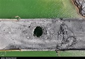 خسارت حمله دیشب آمریکا به پل های غرب استان هرمزگان