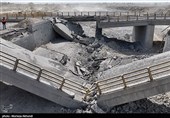 خسارت حمله دیشب آمریکا به پل های غرب استان هرمزگان