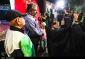 یاوران رضوی در هفتمین روز تدفین امام شهید امت