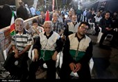 یاوران رضوی در هفتمین روز تدفین امام شهید امت