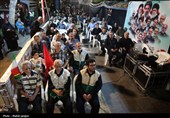 یاوران رضوی در هفتمین روز تدفین امام شهید امت