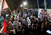 یاوران رضوی در هفتمین روز تدفین امام شهید امت