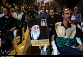 یاوران رضوی در هفتمین روز تدفین امام شهید امت