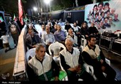 یاوران رضوی در هفتمین روز تدفین امام شهید امت