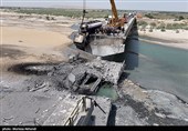 Ущерб от ракетных ударов США по мостам в городах на юге Ирана