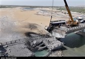 Ущерб от ракетных ударов США по мостам в городах на юге Ирана
