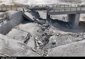Ущерб от ракетных ударов США по мостам в городах на юге Ирана