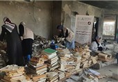 نجات کتابخانه‌ای که 3 بار هدف ماشین کشتار اسرائیل قرار گرفت
