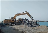 آواربرداری تاسیسات آسیب دیده آب شیرین کن غرب جاسک به پایان رسید