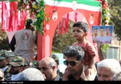 تشییع باشکوه سه سرباز شهید پادگان بمپور در رفسنجان