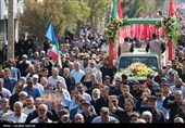 تشییع باشکوه سه سرباز شهید پادگان بمپور در رفسنجان