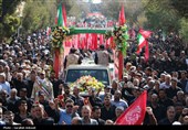 تشییع باشکوه سه سرباز شهید پادگان بمپور در رفسنجان