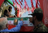 تشییع باشکوه سه سرباز شهید پادگان بمپور در رفسنجان