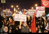 خروش انقلابی یاسوج در شب 140 ایستادگی