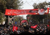 تشییع باشکوه سه سرباز شهید پادگان بمپور در رفسنجان