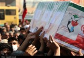 تشییع باشکوه سه سرباز شهید پادگان بمپور در رفسنجان
